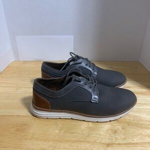 Gray and Brown Kids Shoes